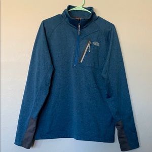 Blue North Face Quarter Zip